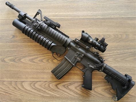 Colt M4a1 With M203 3d Model Weapon On Hum3d Ph