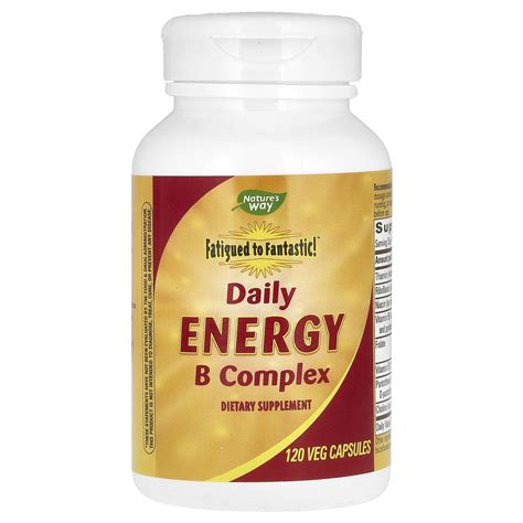 nature s way fatigued to fantastic daily energy b complex 120 veg capsules