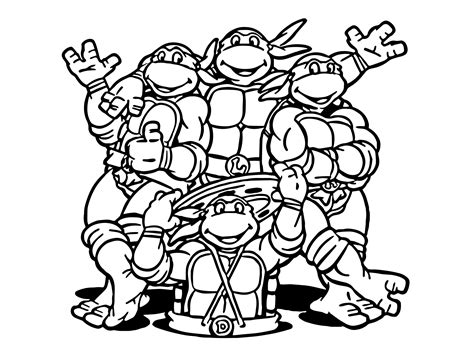 Teenage Mutant Ninja Turtles Free Coloring Pages