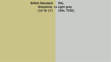 British Standard Greystone B Vs Ral Light Grey Ral Side