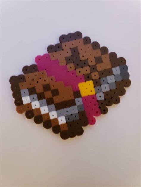 Minecraft Enchanted Book Perler Beads Etsy In 2020 Perler Bead