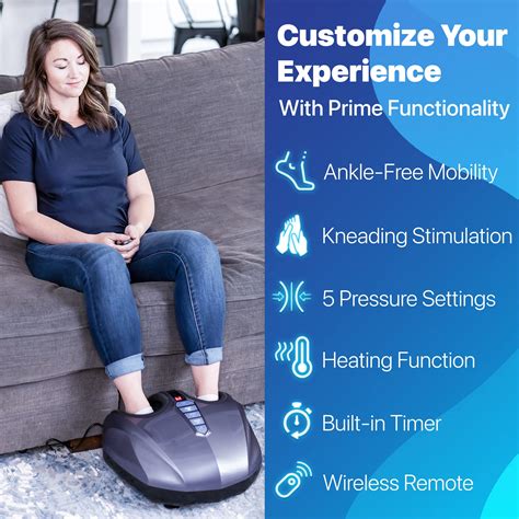 Miko Shiatsu Foot Massager With Deep Kneading Multi Level Settings And Switchable Heat