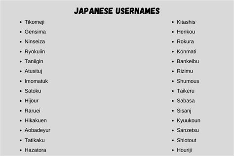 310 Inspiring And Cool Japanese Usernames Ideas