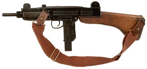 Deactivated Uzi With Removable Wooden Stock Modern Deactivated Guns
