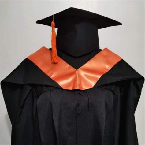 Full Set Of Bachelors Degree Graduation Toga Cap Tussel Hood And