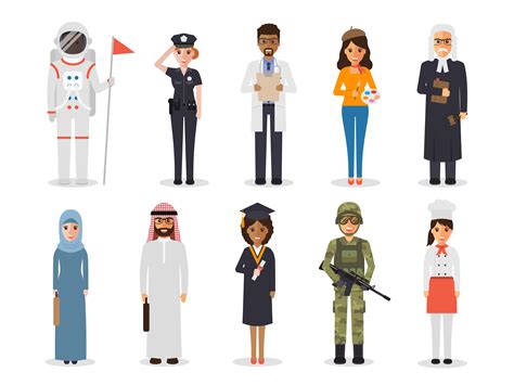 Occupation Profession People 547715 Vector Art At Vecteezy
