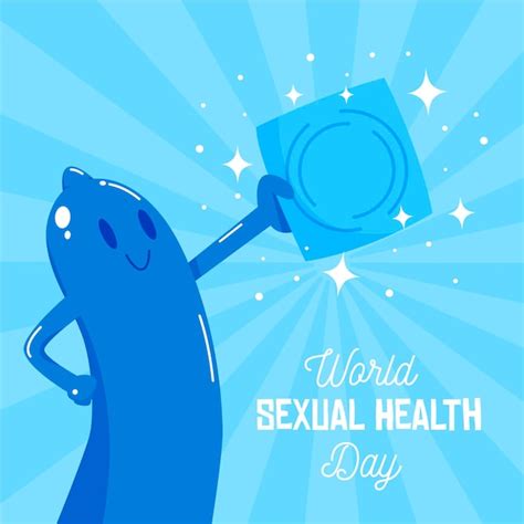 Premium Vector World Sexual Health Day With Condom