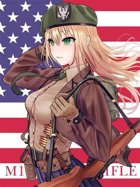 Pin On Military Anime Girls