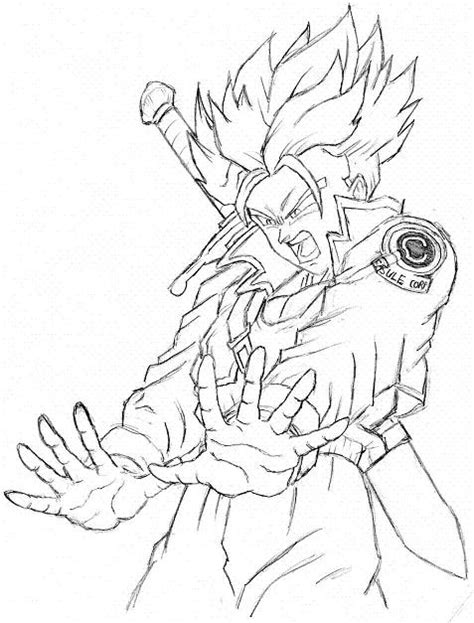74 dragon ball z pictures to print and color. Dragon Ball Z Trunks Drawing at GetDrawings | Free download