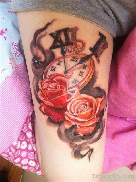 Beautiful Rose Tattoo On Thigh Tattoo Designs Tattoo Pictures