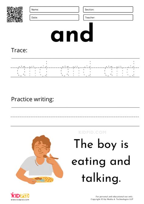 Trace And Write Sight Words Worksheets For Kids Kidpid