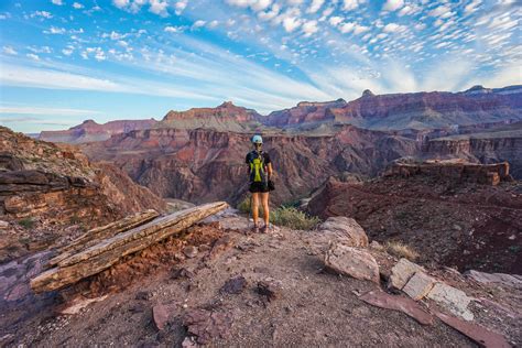 Grand Canyon Rim To Rim Hike Trail To Peak