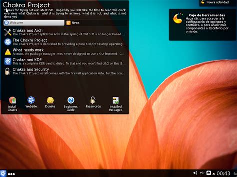 UnaDe25 Vídeo distro 6 Chakra Linux 2013 1