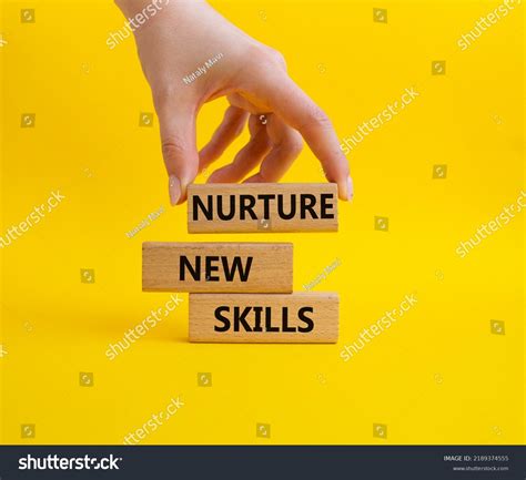 Nurture New Skills Symbol Concept Words Stock Photo 2189374555