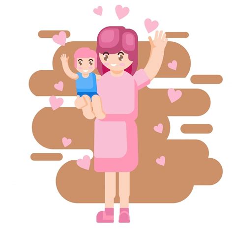 Premium Vector Vector Illustration Happy Mother Day