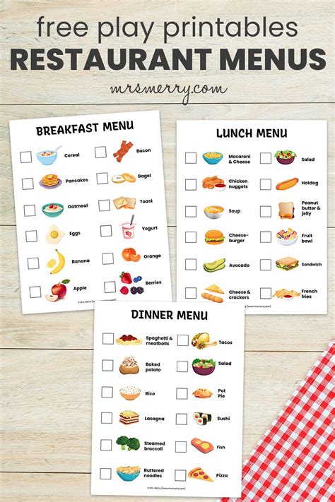 Free Printables Restaurant Menus Menu Restaurant Resturant Menu