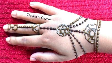 If you don't want to test those design on your hand or feet, grab a piece of paper and start practicing until you feel comfortable to move on to your hands. Easy Jewellery Mehndi Design for Kids |Easy Mehndi Design ...
