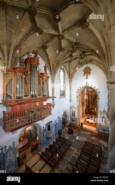 18th Century Baroque Pipe Organ At The Igreja De Santa Cruz Church In