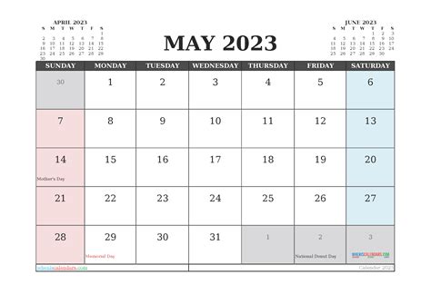 Editable June Calendar 2023