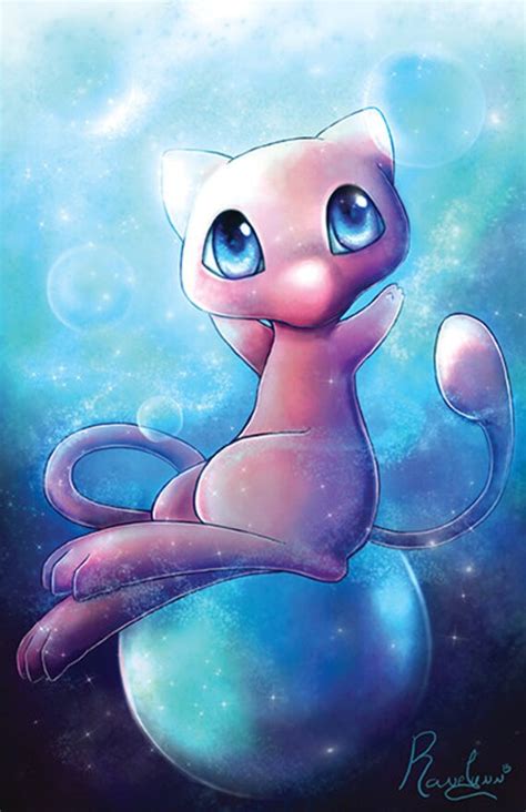 Mew Pokemon Glossy Poster Print Free Usa By Ranelynngraphics