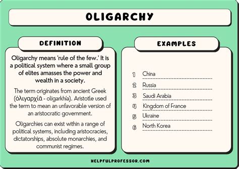 21 Oligarchy Examples 2024