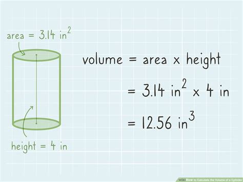 Volume Of A Cylinder Diameter