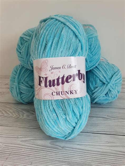 James C Brett Flutterby Chunky Yarn Wool Polyester B46 Etsy