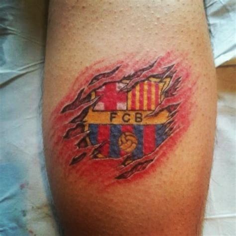 Tatuaje Futbol Club Barcelona 3d Fcb Tatuatges Pinterest Futbol