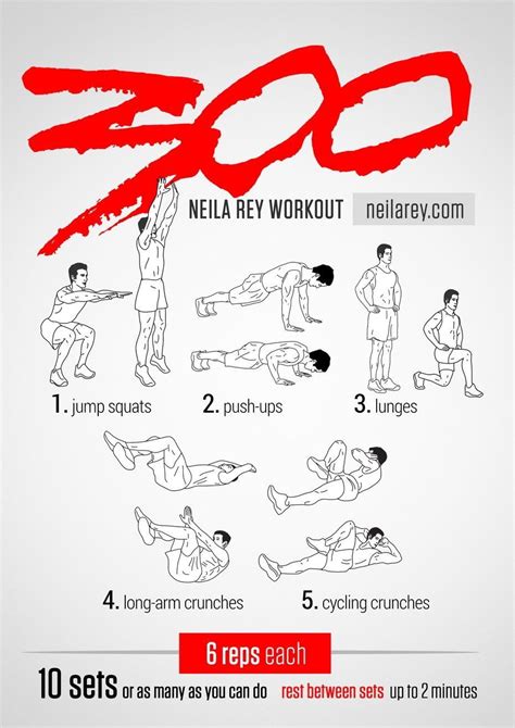 Pin By Clifton Carr On Exercise Neila Rey Workout 300