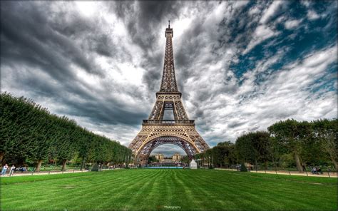 Papel De Parede Torre Eiffel Ponto Turístico Wallpaper Para Download