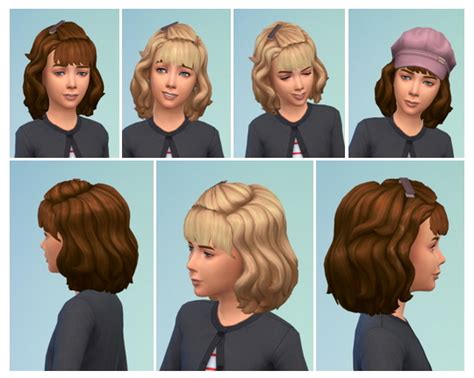 Vintage Girly Hair At Birksches Sims Blog Sims 4 Updates