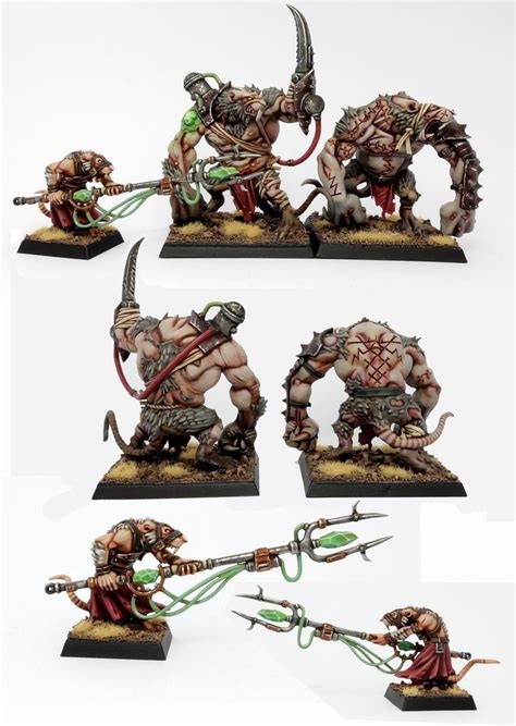 Skaven Rat Ogres With Packmaster Sparrowhawk2k Fantasy Monster