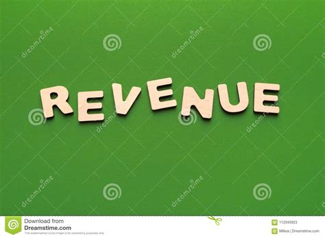 Check spelling or type a new query. Word Revenue Spelled With Wooden Letters Stock Image - Image of money, latin: 112045923