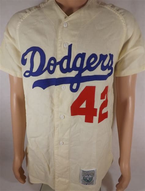 Lot Detail Jackie Robinson Mitchell And Ness Brooklyn Dodgers Jersey Cooperstown Collection