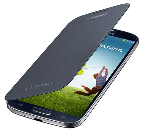 Samsung Galaxy S4 Flip Cover Folio Case Black Cell