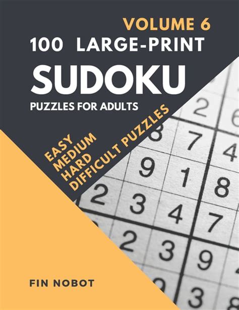 100 Large Print Sudoku Puzzles 100 Large Print Sudoku Puzzles For