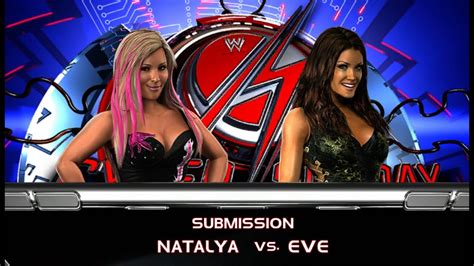 WWE Smackdown Vs RAW Xbox Natalya Vs Eve Normal Submission Match YouTube