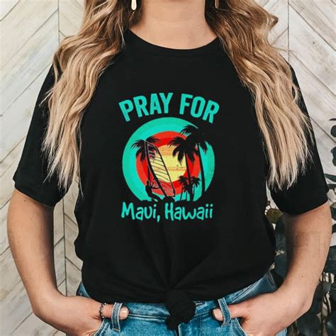 Pray For Maui Hawaii Beach Shirt Coblfashion Medium