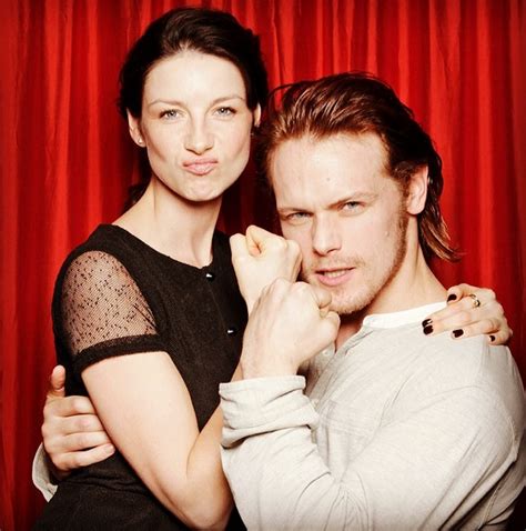 photo of caitriona balfe and sam heughan for fans of outlander 2014 tv series outlander tv