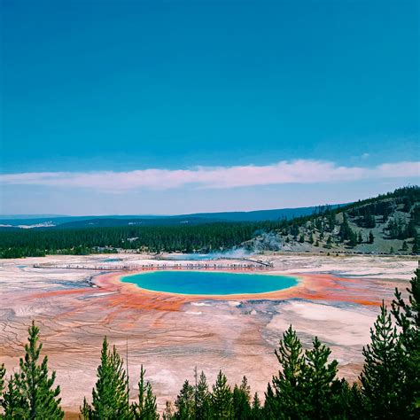 Grand Prismatic Spring Yellowstone National Park [3000×3000] Wallpaperable
