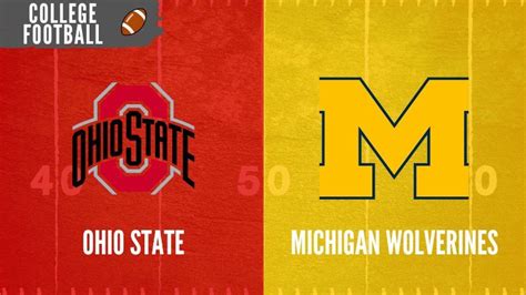 Michigan Vs Ohio State College Football Week 13 Odds Picks