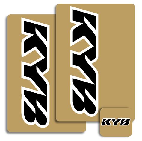 Kyb Fork Decals Stickers Kyb Black Fork Shock Wraps Stickers Crf Kx