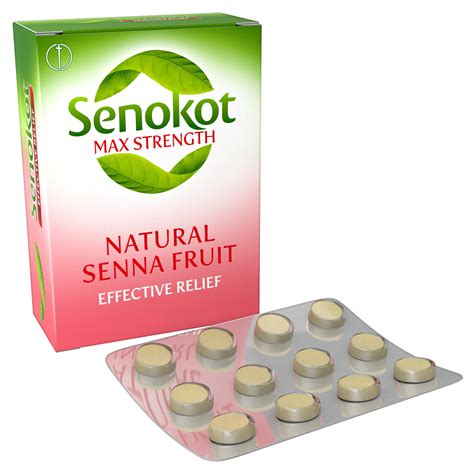 Senokot Max Strength Natural Senna Tablets For Constipation Relief Pack Of 48 Buy Online In
