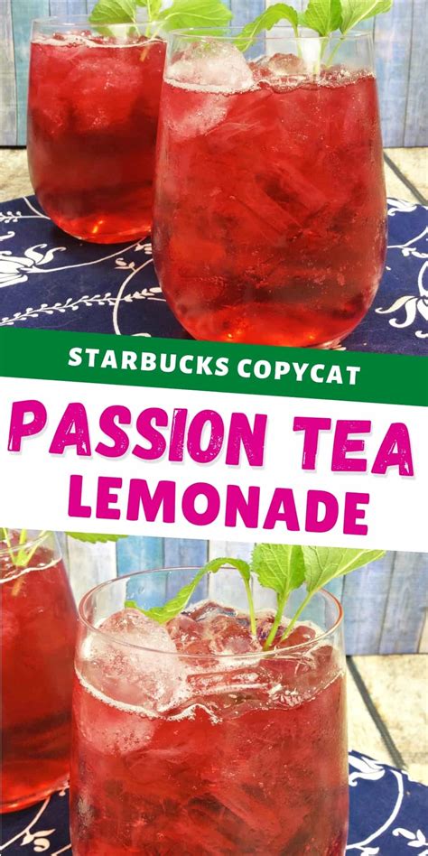 Iced Passion Tea Lemonade Recipe Starbucks Copycat
