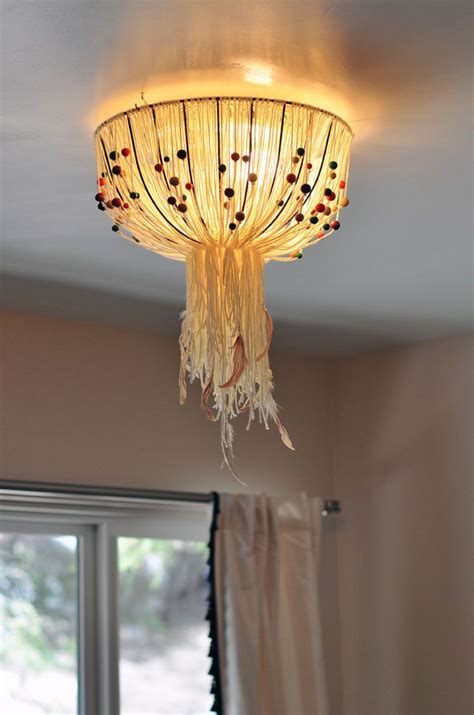 Would this work for a large shade that covers a floor lamp? DIY Eames Inspired Bohemian Pendant Lamp {Cover} w/out ...