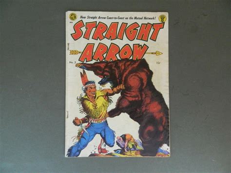 1950 Vintage Straight Arrow Comic Book 3 Frank Frazetta Cover Very