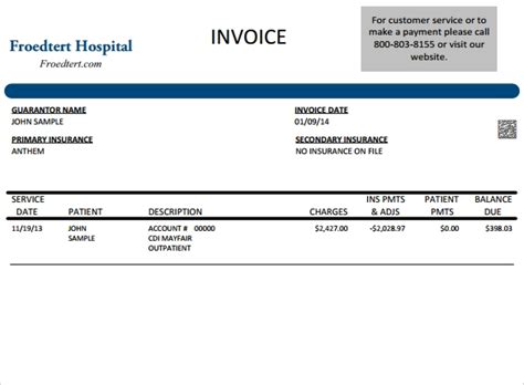 15 Sample Medical Invoice Templates To Download Sample Templates