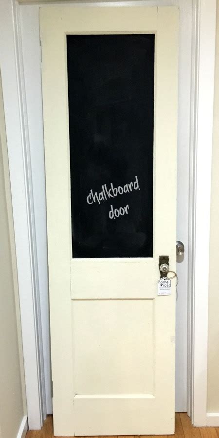 How To Turn An Old Door Into A Chalkboard Homeroad