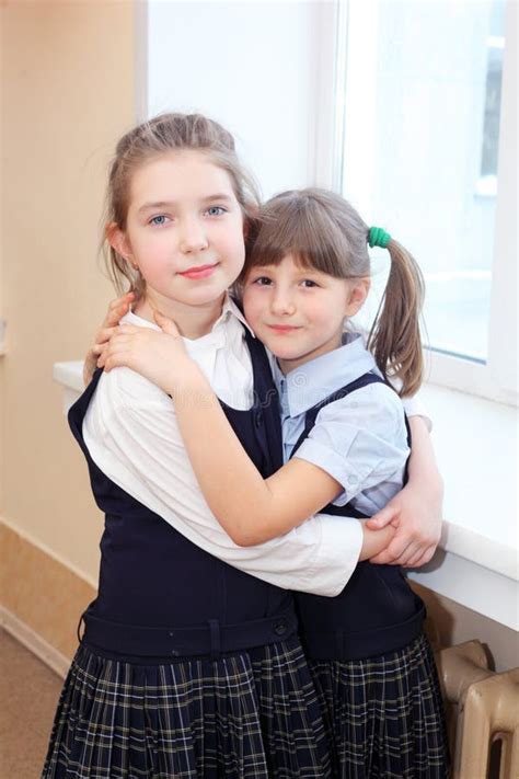 Girls In The School Stock Photo Image Of Beautiful Caucasian 38760708