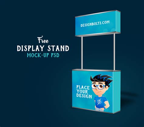 Very simple edit with smart layers. Free Trade Show Booth Display Stand Mock-Up PSD - Designbolts